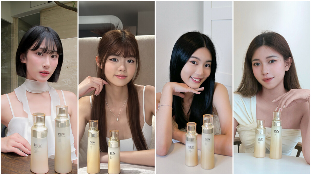 用一次就水亮到肌膚最高峰！Kanebo 全新保濕精靈水DEW潤活修護美容露、潤活修護美容乳～把玻尿酸威力發揮到最大值，女大生的各種乾荒肌都能解！