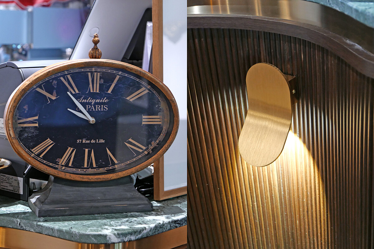 許多擺設、古典時鐘都是 Chef Kai 親自挑選。