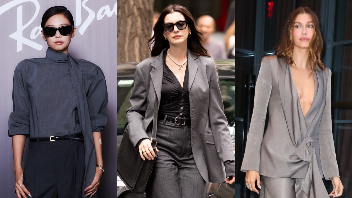 為什麼灰色成了這季最時髦的顏色？《穿著Prada的惡魔2》安海瑟薇、Jennie早已搶先示範