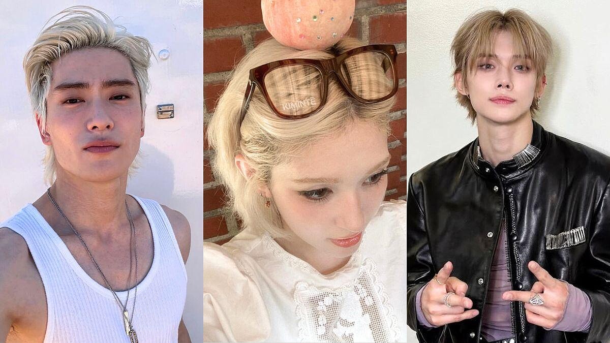 2025仙氣金髮韓偶像盤點！EXO D.O. 首度漂金、Somi 白金髮回歸、TXT 秀彬、然竣全新造型