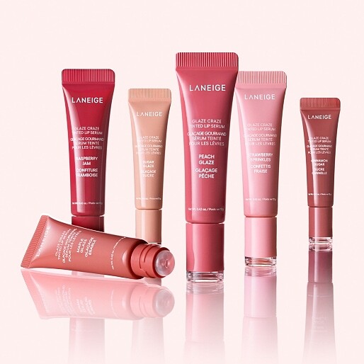 LANEIGE蘭芝甜甜圈澎潤水唇釉(共6色)12g，NT650