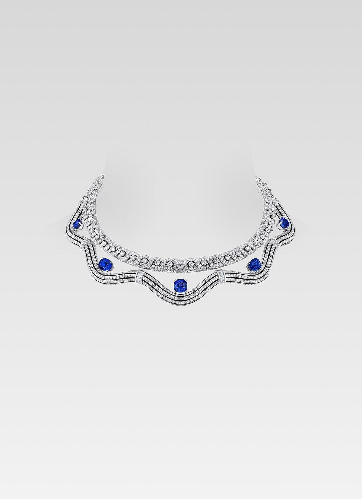 【Motion 流動】藍寶石與鑽石項鍊 $71,300,000