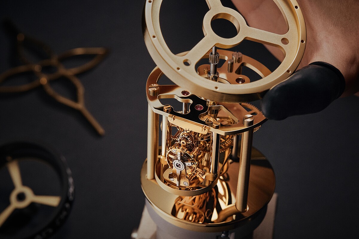 Montgolfière Aéro 座鐘工藝圖