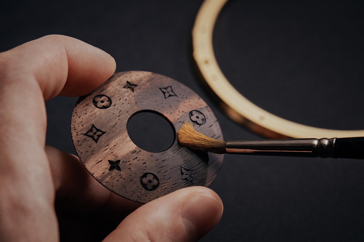 Montgolfière Aéro 座鐘工藝圖