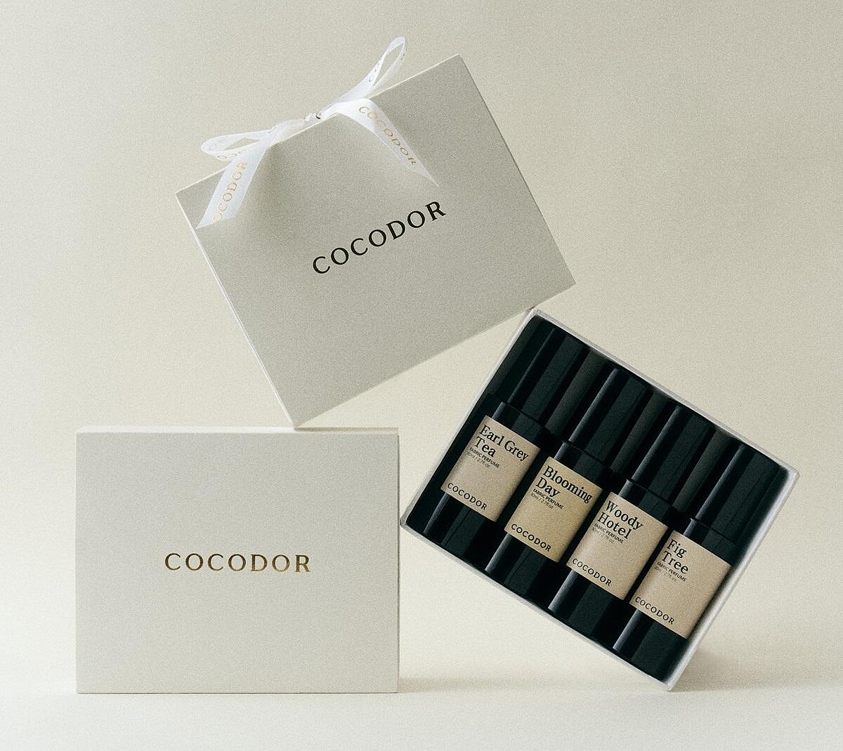 COCODOR香氛噴霧80ml ，由左至右：伯爵茶、花開之日、林間木屋、無花果木，單入定價NT$159，體驗價NT$199。