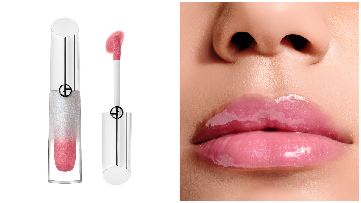 圖片來源：Armani Beauty｜全新訂製晶潤豐唇蜜#35川霧粉 售價NT$1,650