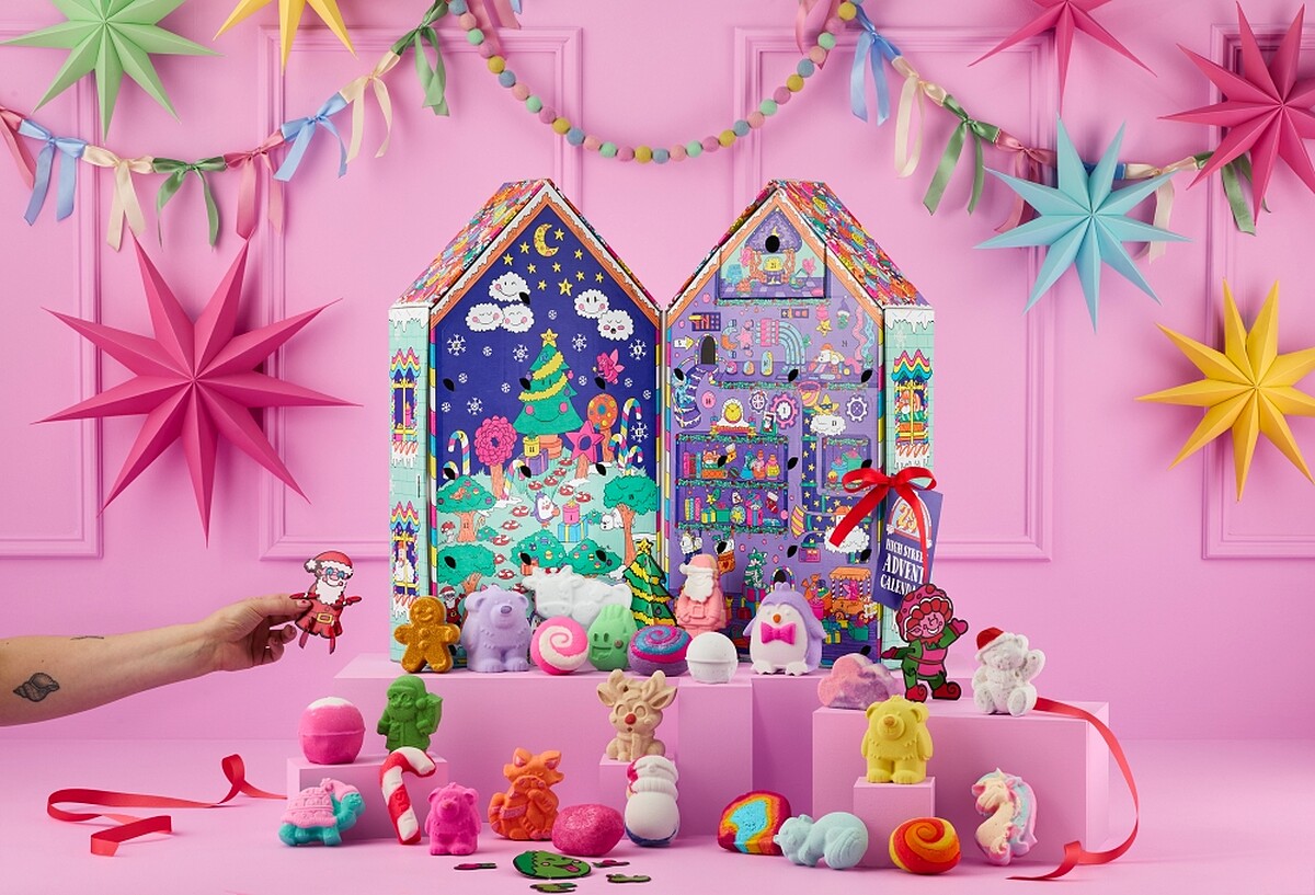 LUSH高街29 ½號月曆禮盒內容物。