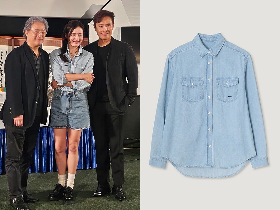 Marina 牛仔襯衫 韓幣129,000（約台幣2,785）
