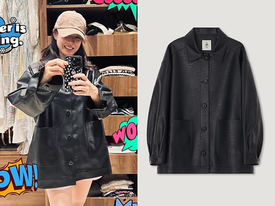 皮革襯衫 韓幣289,000（約台幣6,240）