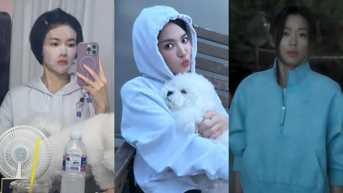 這兩件韓妞買到斷貨！宋慧喬連帽上衣、全智賢半拉鍊衛衣品牌公開，秋冬日常又百搭的選擇