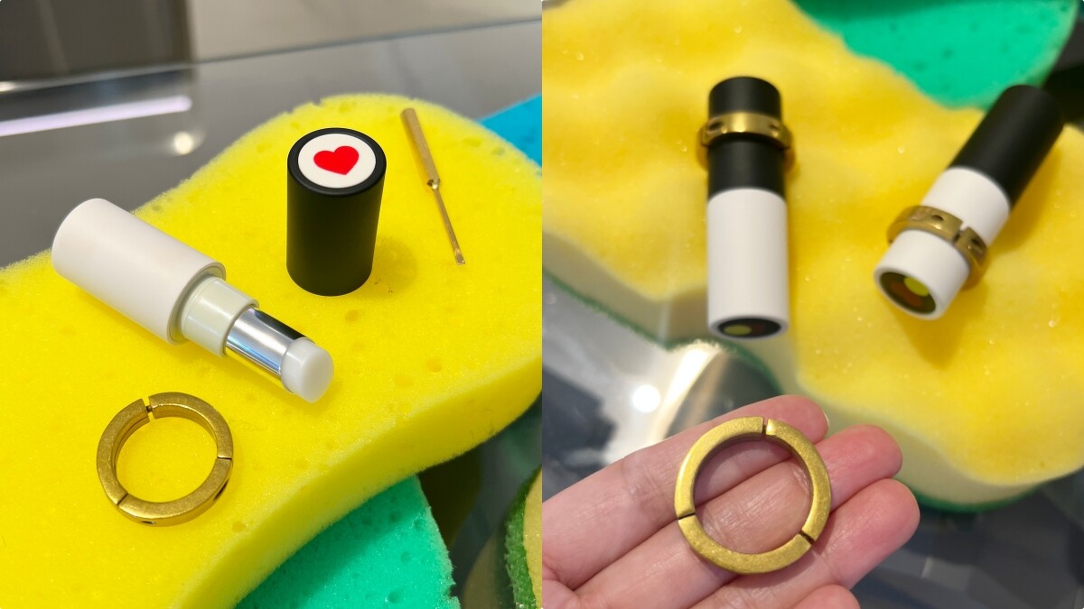 AHRES 新生訂製護唇膏(共3色)3g，NT1,520。補充內芯3g，NT1,000