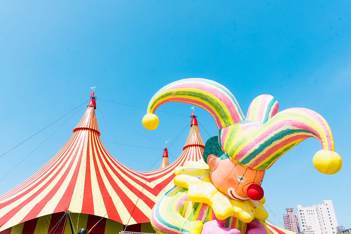 幾米充氣互動裝置現身園區＿照片提供＿FOCASA馬戲團