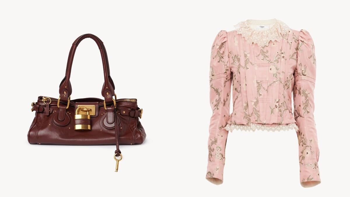 Paddington bag，NT$89,900、合身緹花蕾絲外套，NT$121,000。