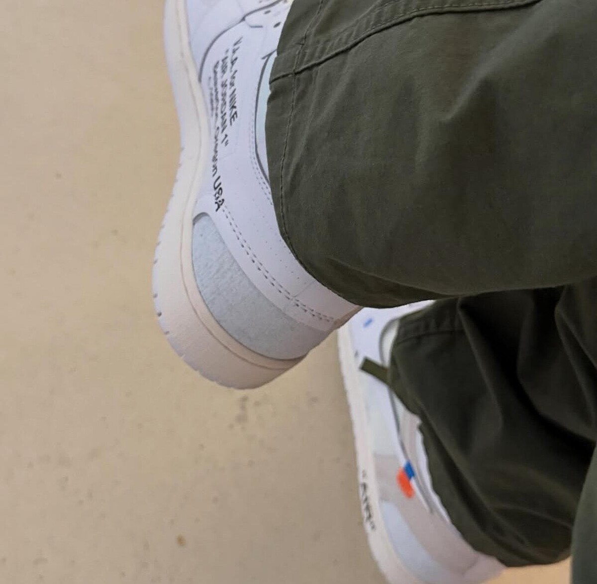 Virgil Abloh Archive x Air Jordan 1 High OG Alaska 全白配色解構設計細節
