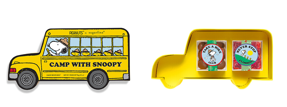 Snoopy露營趣校車造型軟糖禮盒，NT$1,390。