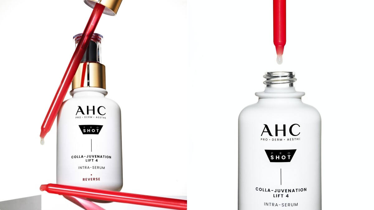 AHC雙波抗老多肽膠原精華情境圖。