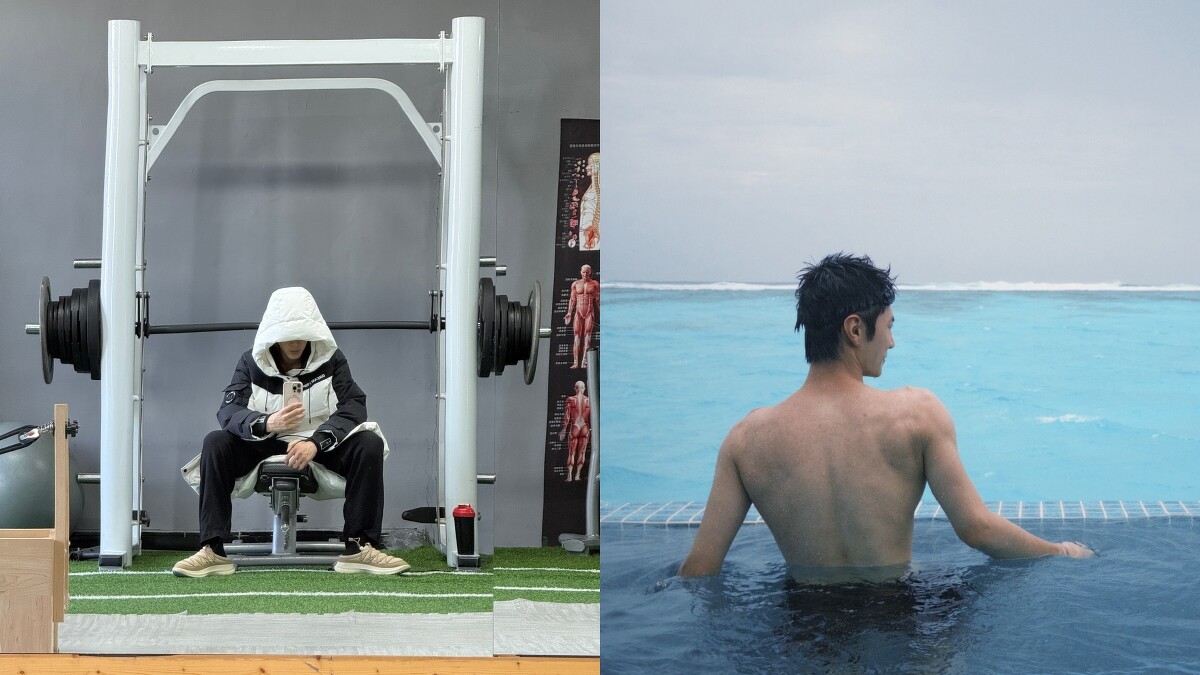 陳哲遠經常在微博分享運動花絮。