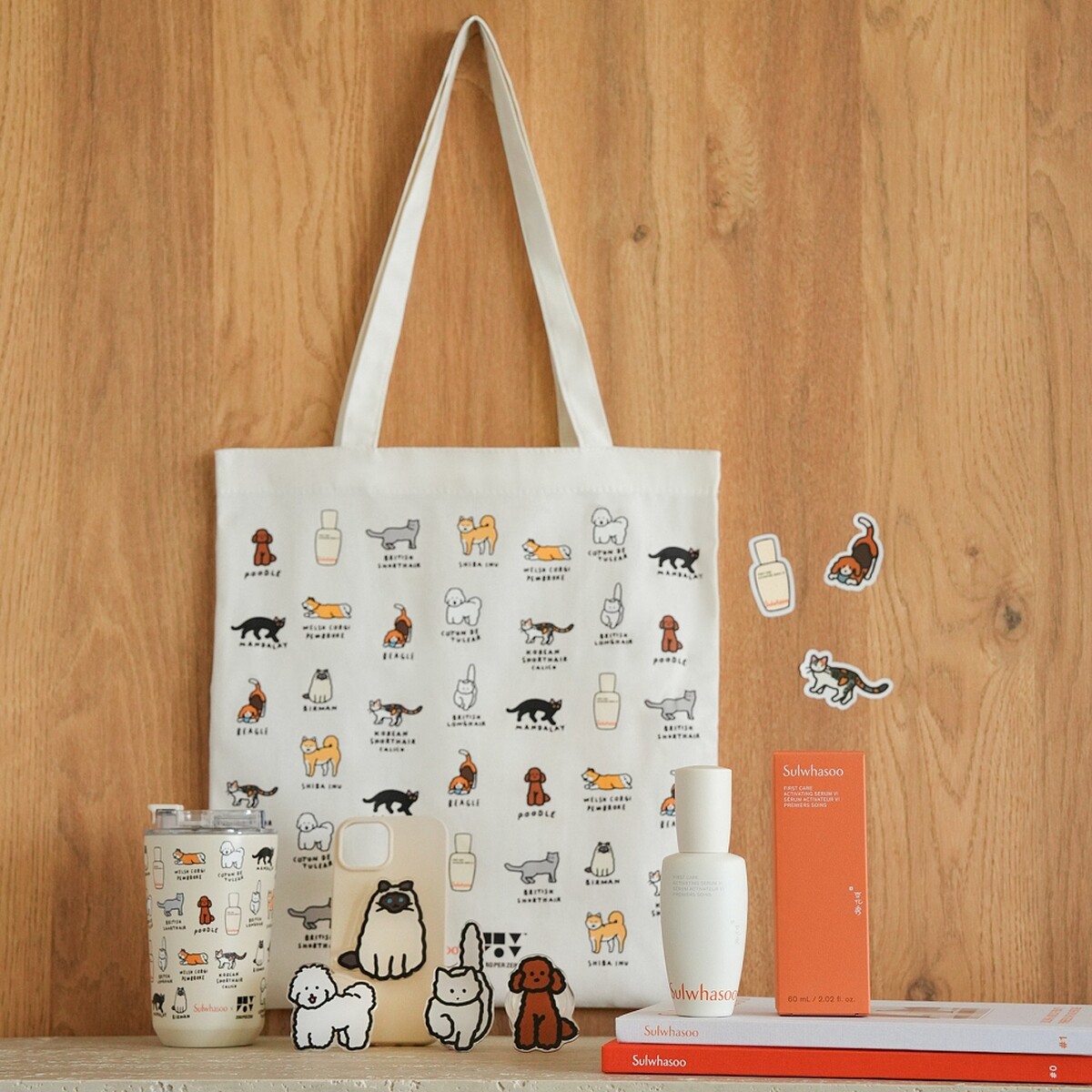 雪花秀潤燥養膚精華 &times; ZERO PER ZERO插畫聯名單品全品項。