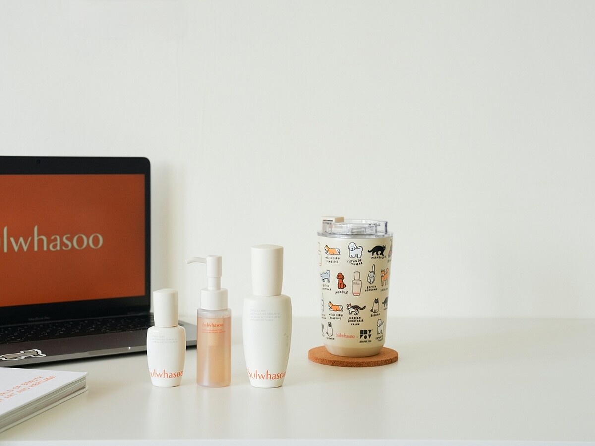 雪花秀潤燥養膚精華 &times; ZERO PER ZERO插畫聯名10月線上官方通路限定組合。