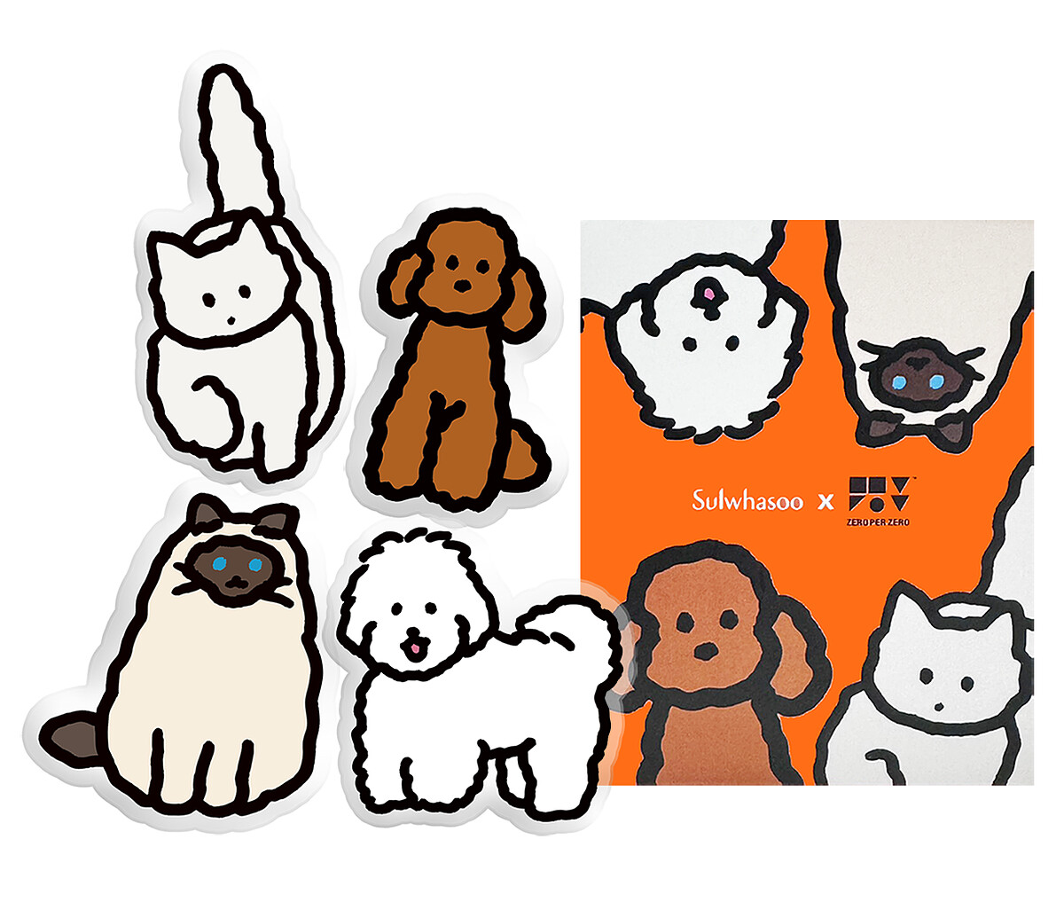 雪花秀潤燥養膚精華 &times; ZERO PER ZERO插畫聯名手機支架盲盒。