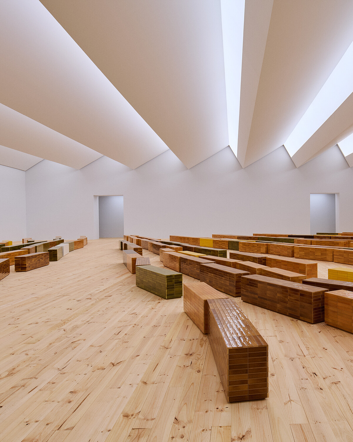 LoeweSS26秀場設計。