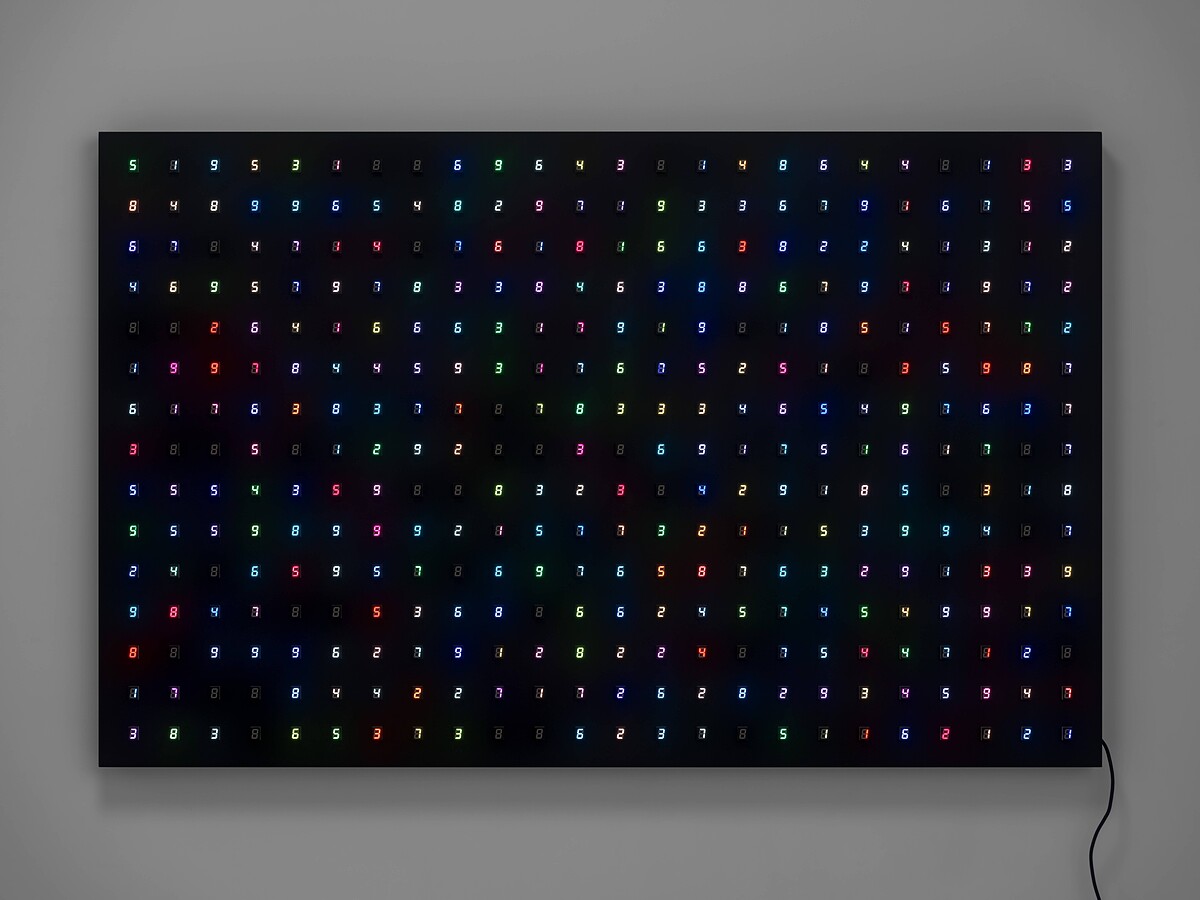 宮島達男《360個生命》（2025）