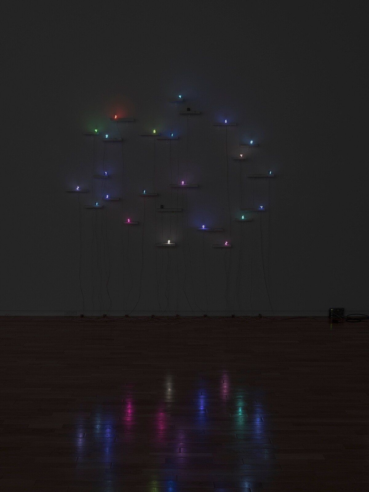 宮島達男《飛天 &ndash; no.9》（2022）