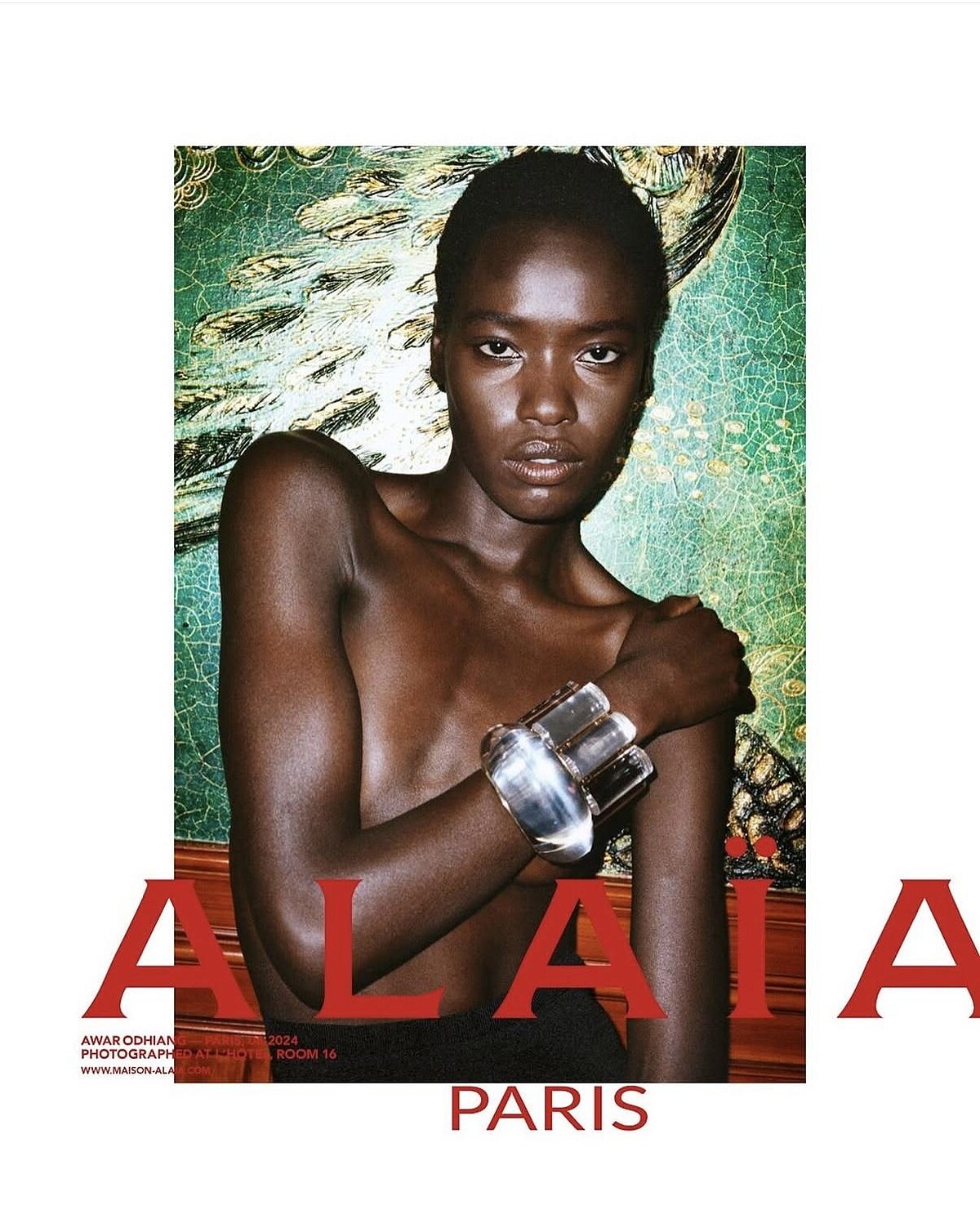 Awar Odhiang也是Ala&iuml;a形象廣告的常客。