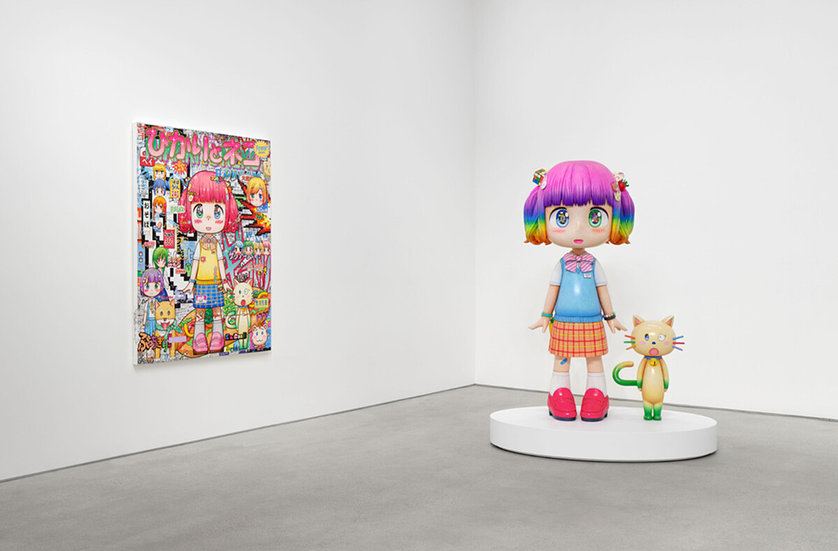 Mr. 展場照｜View of Mr.&rsquo;s show It Was on a Brilliant Day. at Perrotin Los Angeles (USA), 2025. Photo Paul Salveson &copy;︎Mr.Kaikai Kiki Co., Ltd. All Rights Reserved. Courtesy Perrotin