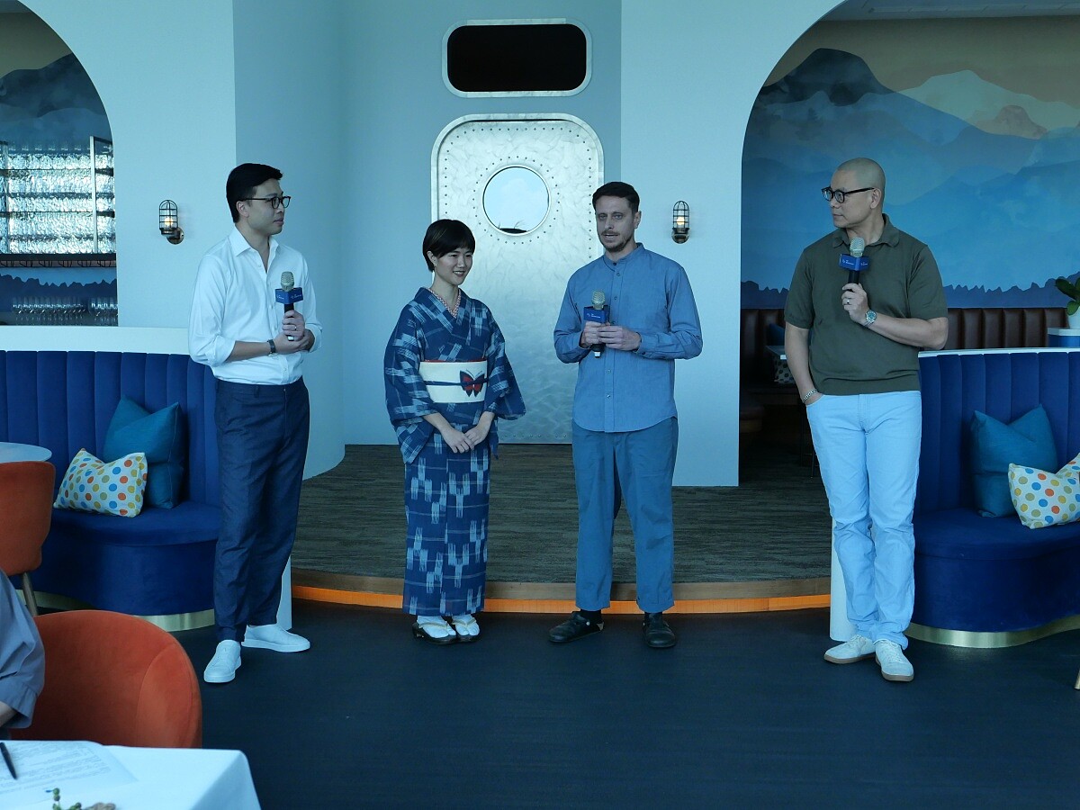 凱渡廣場度假飯店CEO林家漢與 Matteo Alberti 主廚夫妻、Chef André。