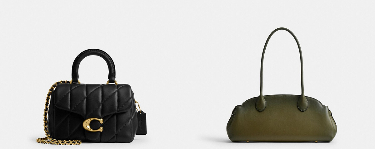 TABBY絎縫裝飾頂部提把手袋，NT$20,800。EMPIRE CARRYALL 34 手袋，NT$19,800