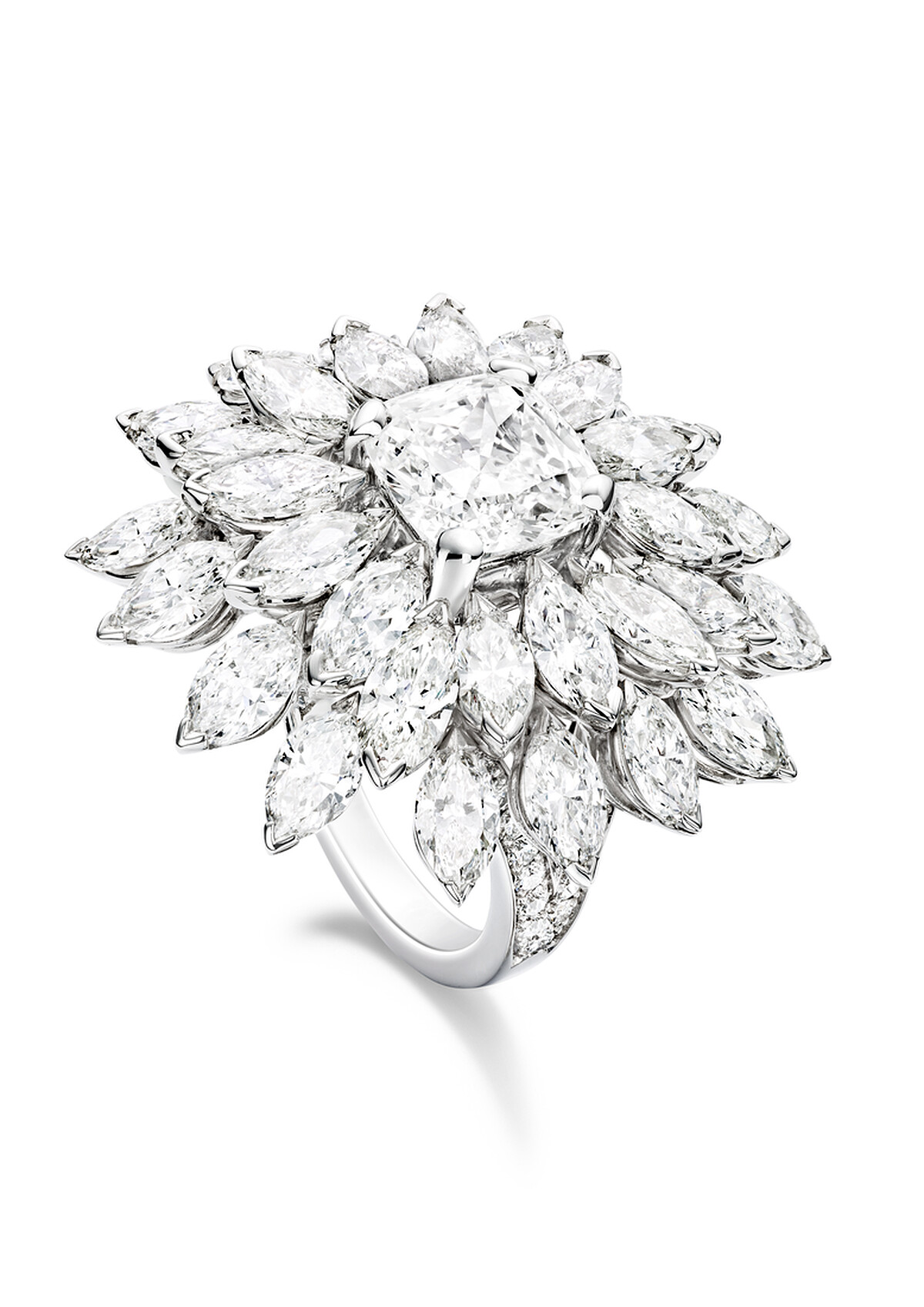 伯爵Piaget Treasures系列18K白金鑽石戒指，建議售價約$11,100,000