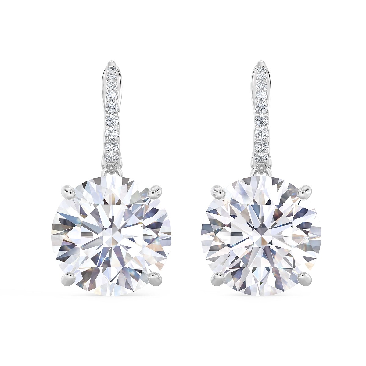 DB Classic 高級珠寶圓形明亮式鑽石垂墜式耳環 訂價約 NTD$ 11,250,000