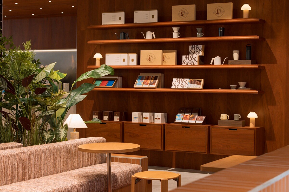 空間中的商品展示區。