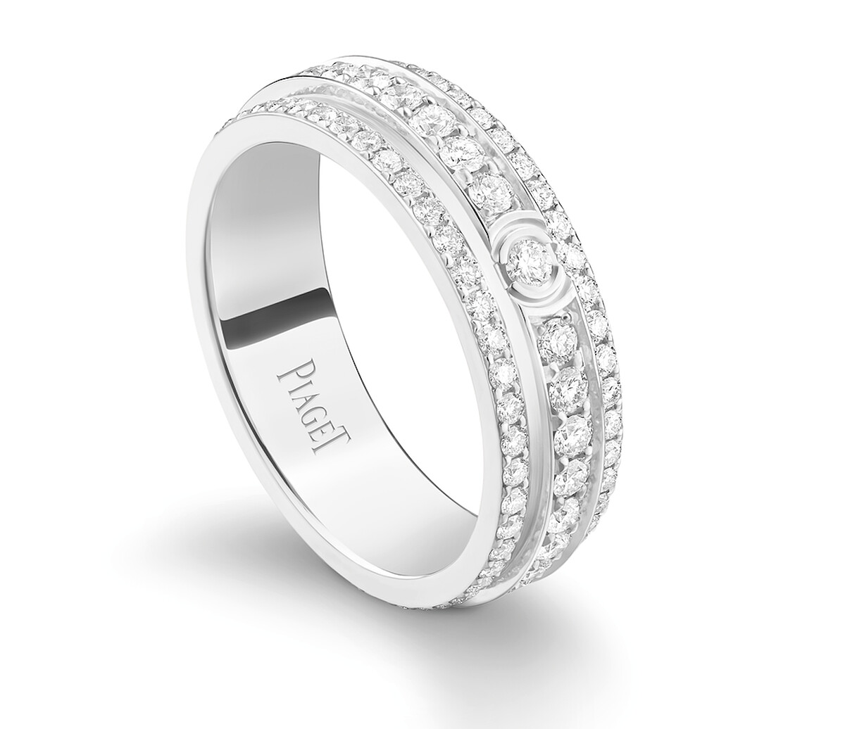 Possession 系列 18K 白金鑽石戒指