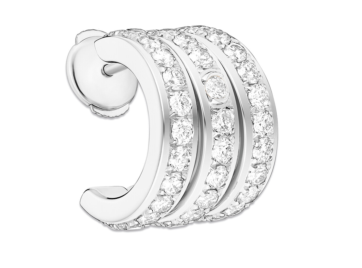 Possession 系列 18K 白金鑽石耳環