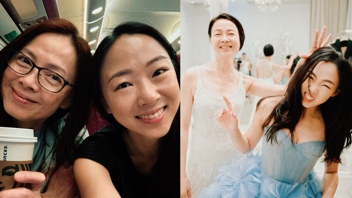 杜蕾與母親金鐘影后柯淑勤感情深厚