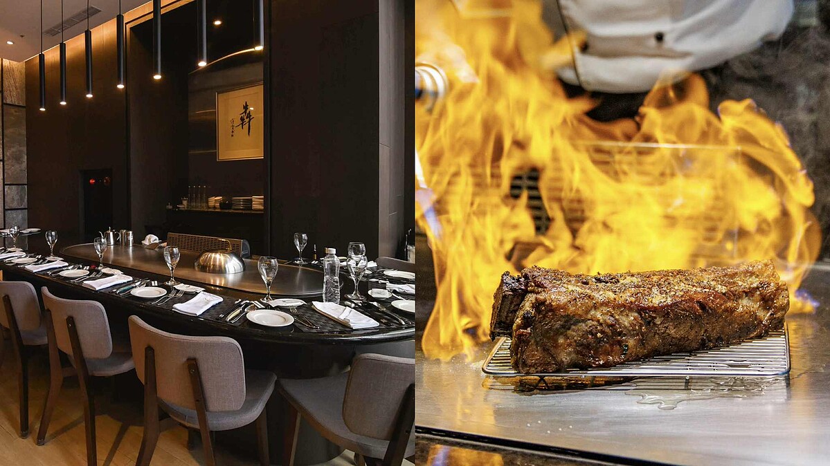 「犇 極上」鐵板燒推出10週年套餐！主廚桌邊「焰燒秀」，訂位價格一次看