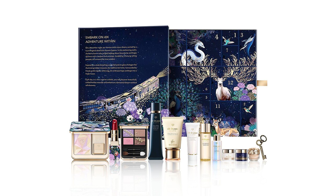 2025肌膚之鑰 奇幻列車倒數日曆內容物。