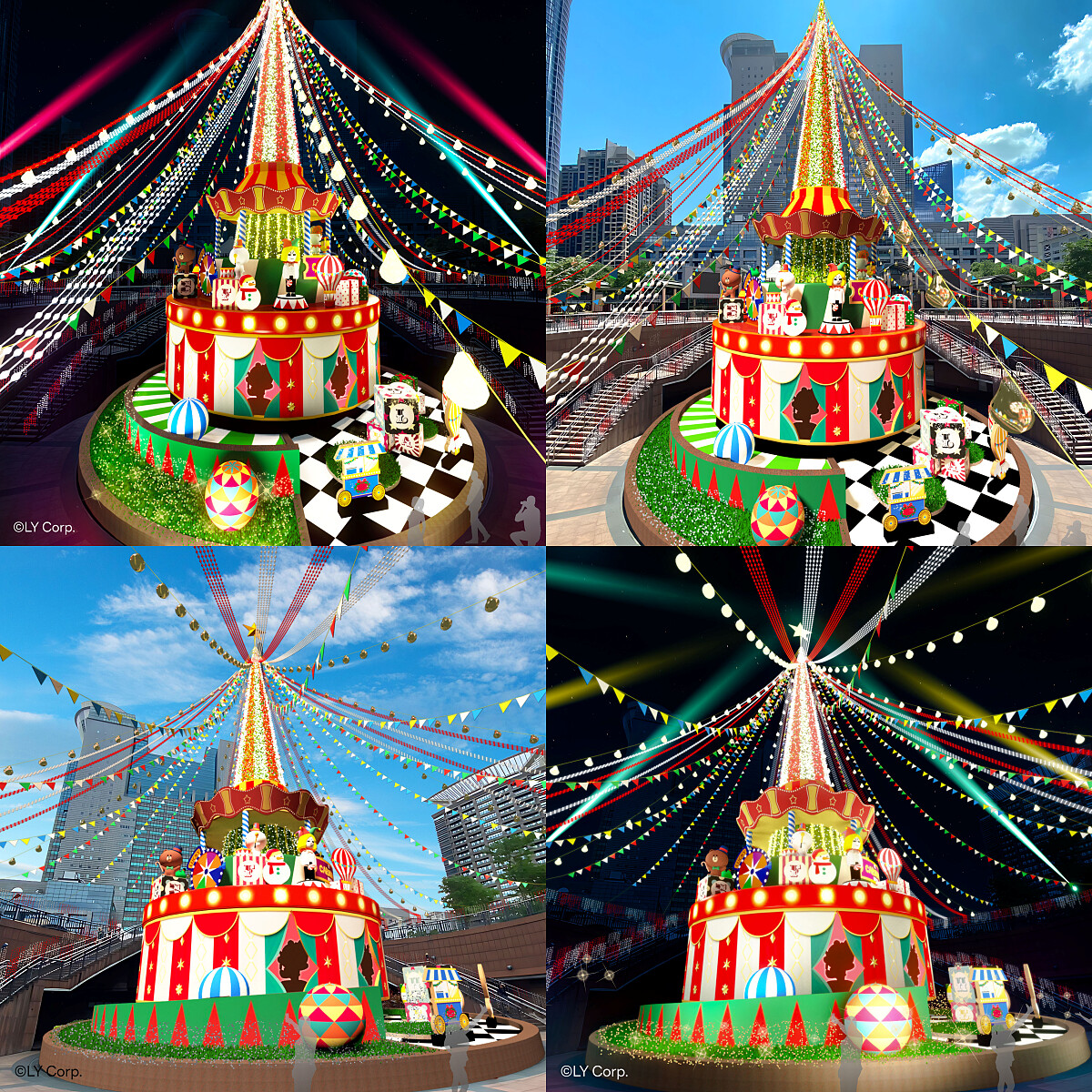 2025新北耶誕城 歡樂馬戲棚主燈