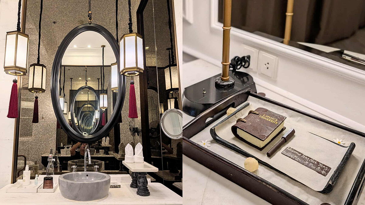 JW萬豪度假酒店房間細節,迎賓禮是書本造型甜點!