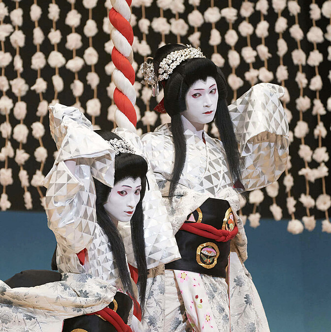 立花喜久雄與大垣俊介的組合以《二人道成寺》成名。