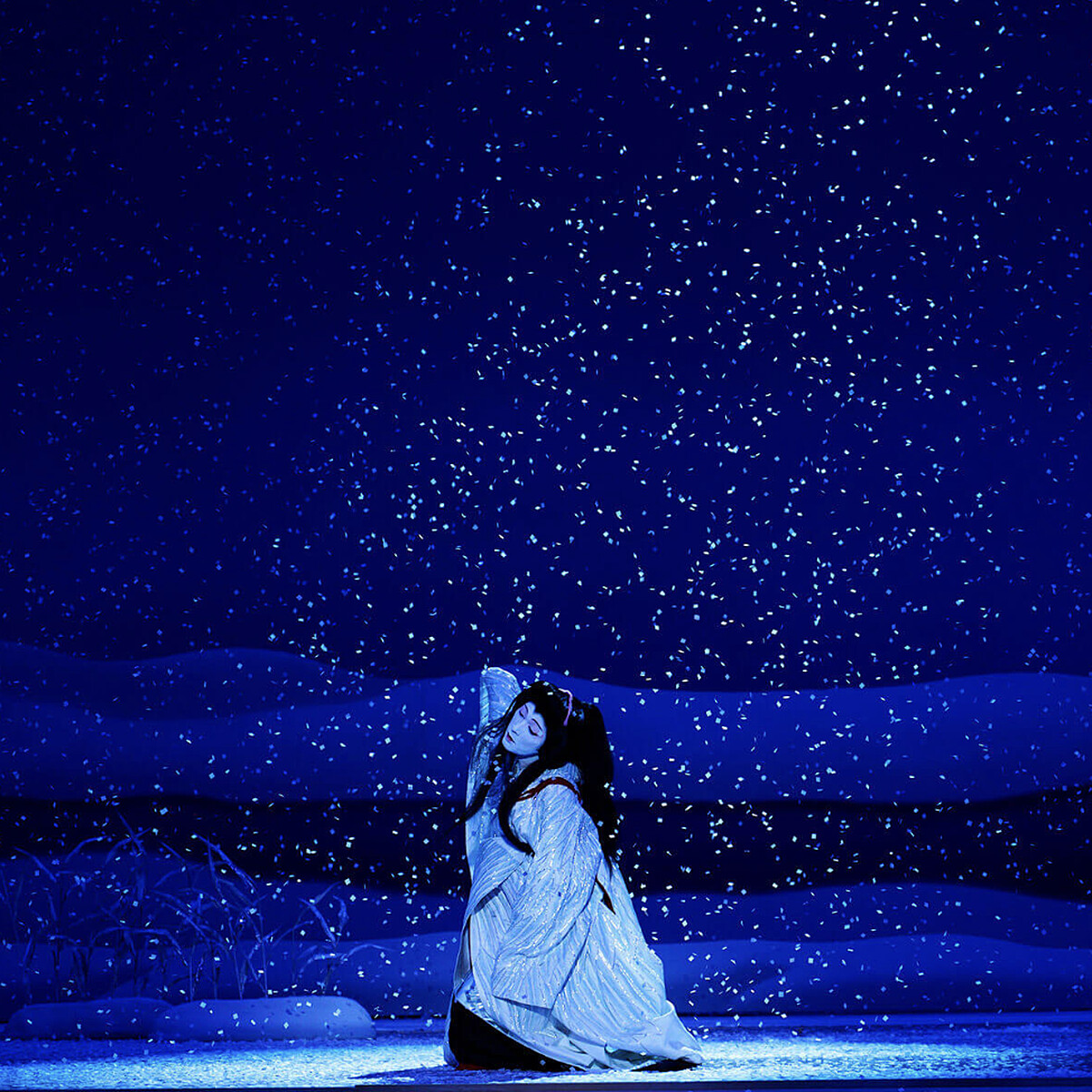 《鷺娘》的故事在電影中也顯示了要走向歌舞伎頂端的孤高。