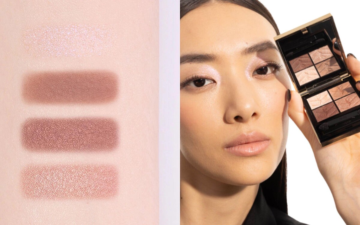 YSL 時尚四色眼影盤聖誕限量 #025奢金流星，NT3,100