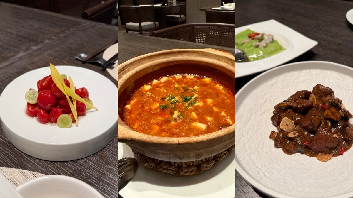 宜蘭礁溪寒沐酒店的中餐廳菜色。