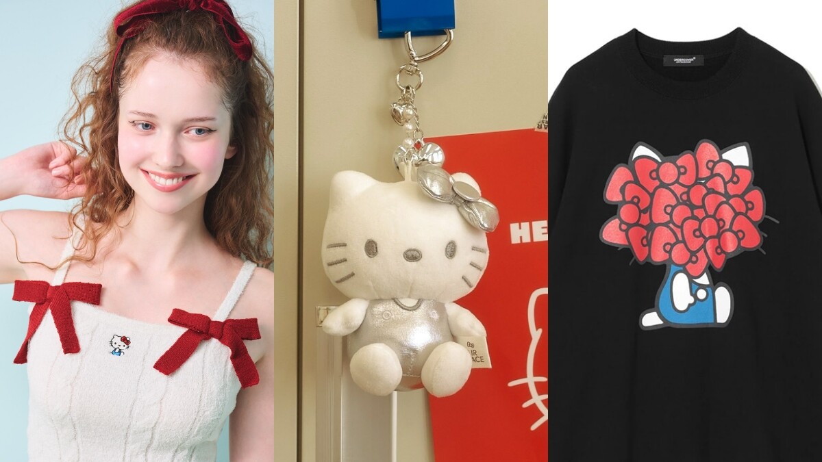 Hello Kitty 2025秋冬聯名盤點！UNDERCOVER滿滿蝴蝶結回歸、PEACH JOHN甜辣背心太燒了