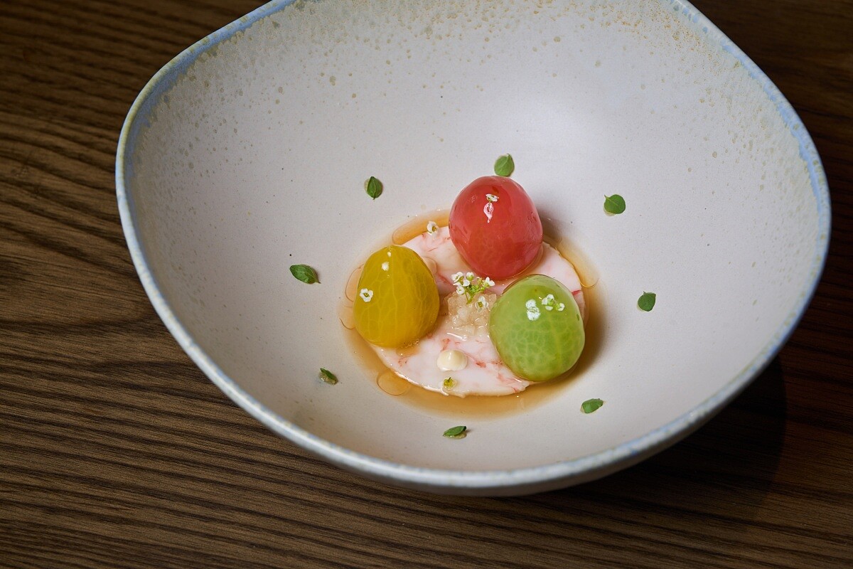 「醉蝦｜復古番茄｜烏醋」。