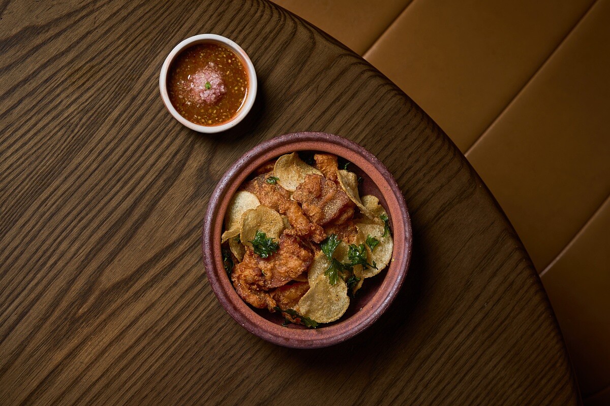 「香脆五花片｜發酵馬鈴薯｜烘香炒米」。