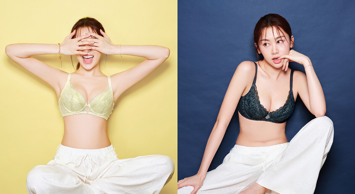 感溫記形系列內衣(蒼芎黃綠、夜幕橄欖)。