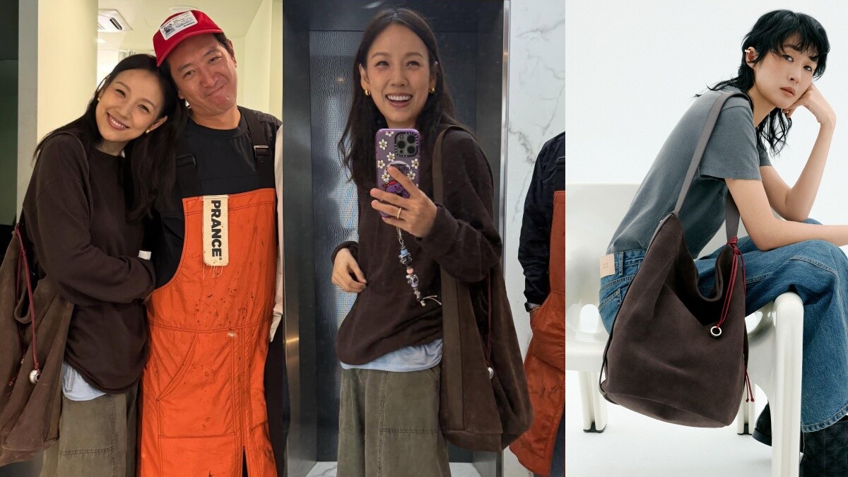 李孝利被熱搜的麂皮包是什麼品牌？鬆弛垂墜度＋靜奢絨面包身，是秋季的必備熱單